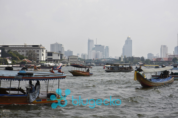 Boats on the Chao Phraya River